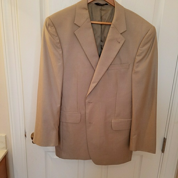 Jos A Banks khaki color lightweight wool blazer - Picture 1 of 3